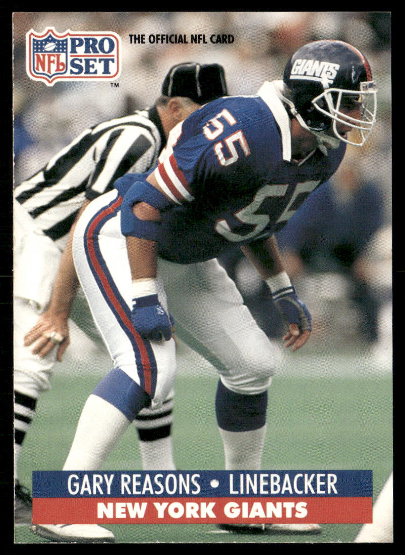 Gary Reasons 1991 Pro Set #71 New York Giants