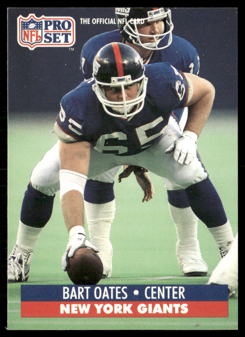 Bart Oates 1991 Pro Set #70 New York Giants