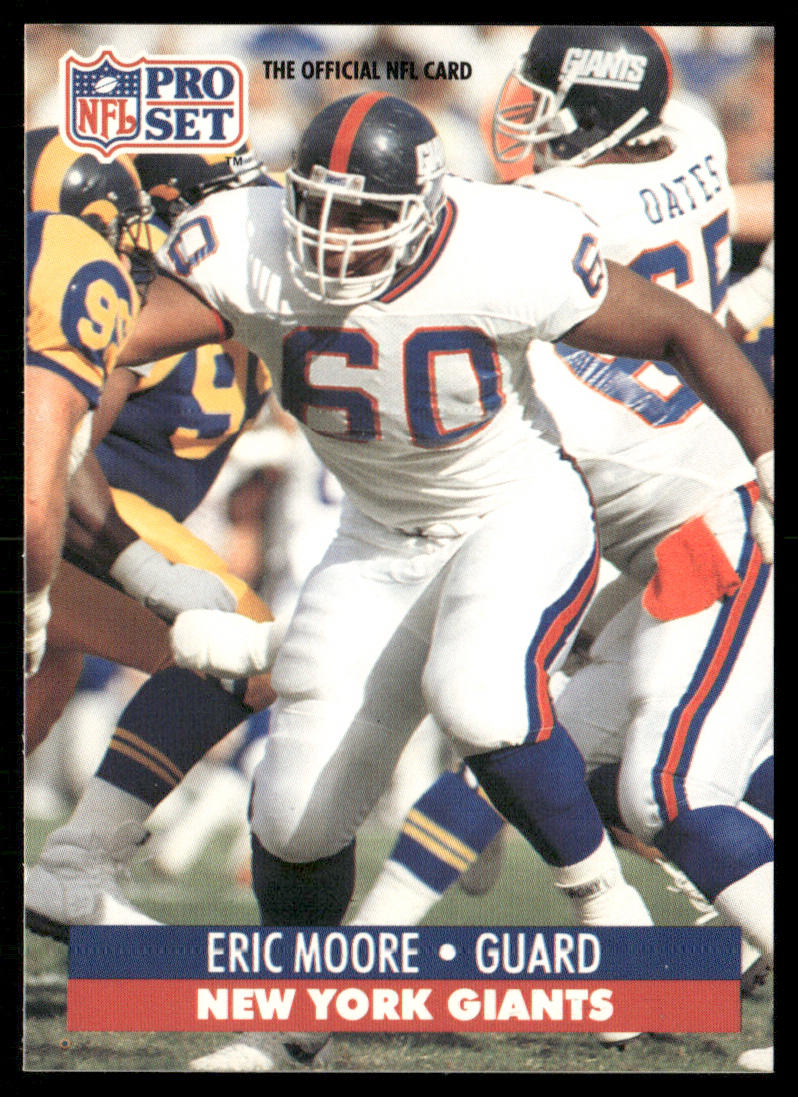 Eric Moore 1991 Pro Set #69 New York Giants