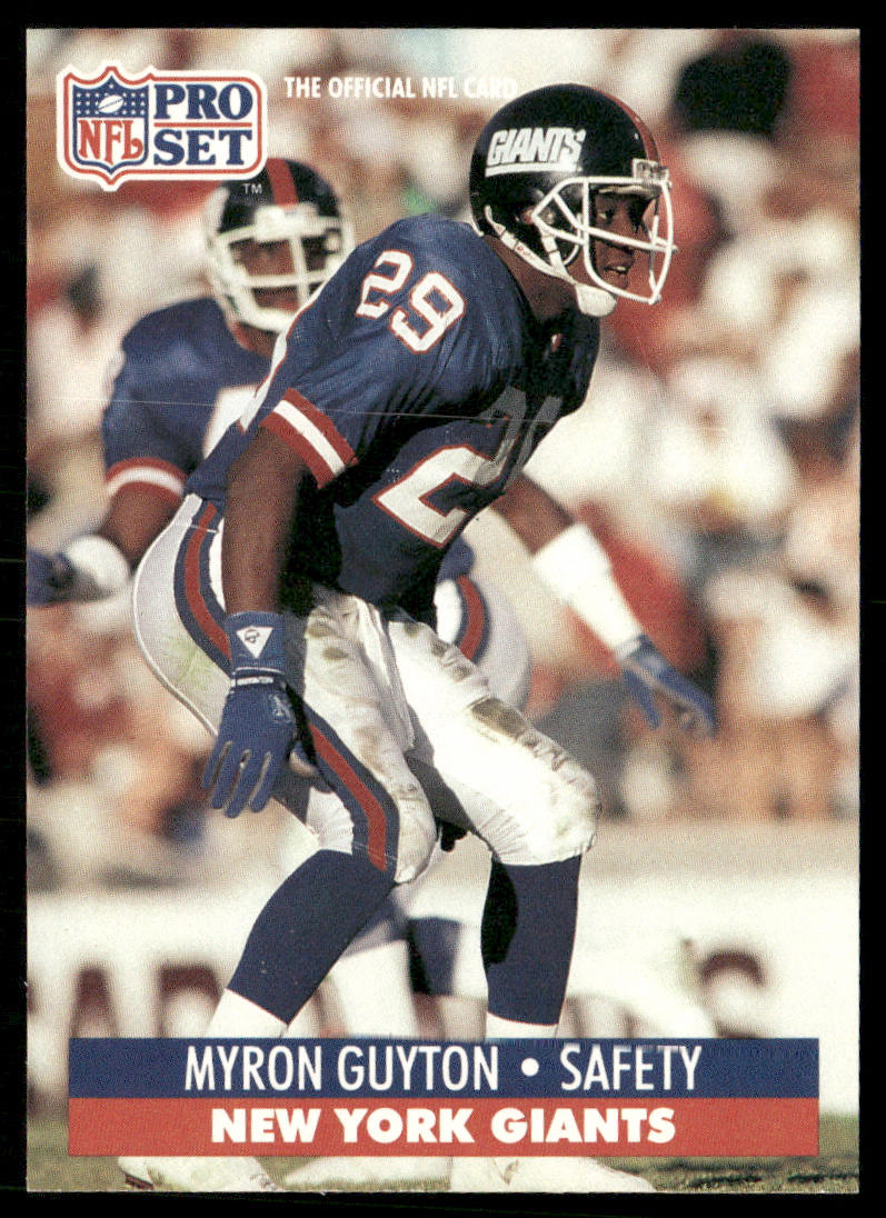 Myron Guyton 1991 Pro Set #61 New York Giants