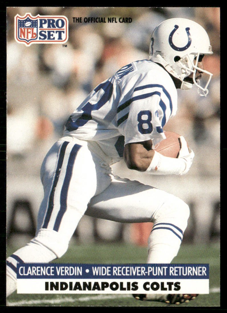 Clarence Verdin 1991 Pro Set #179 Indianapolis Colts