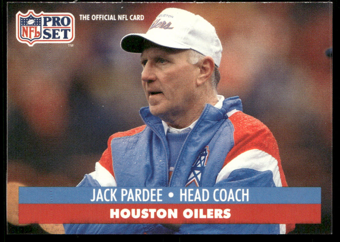 Jack Pardee 1991 Pro Set #171 Houston Oilers