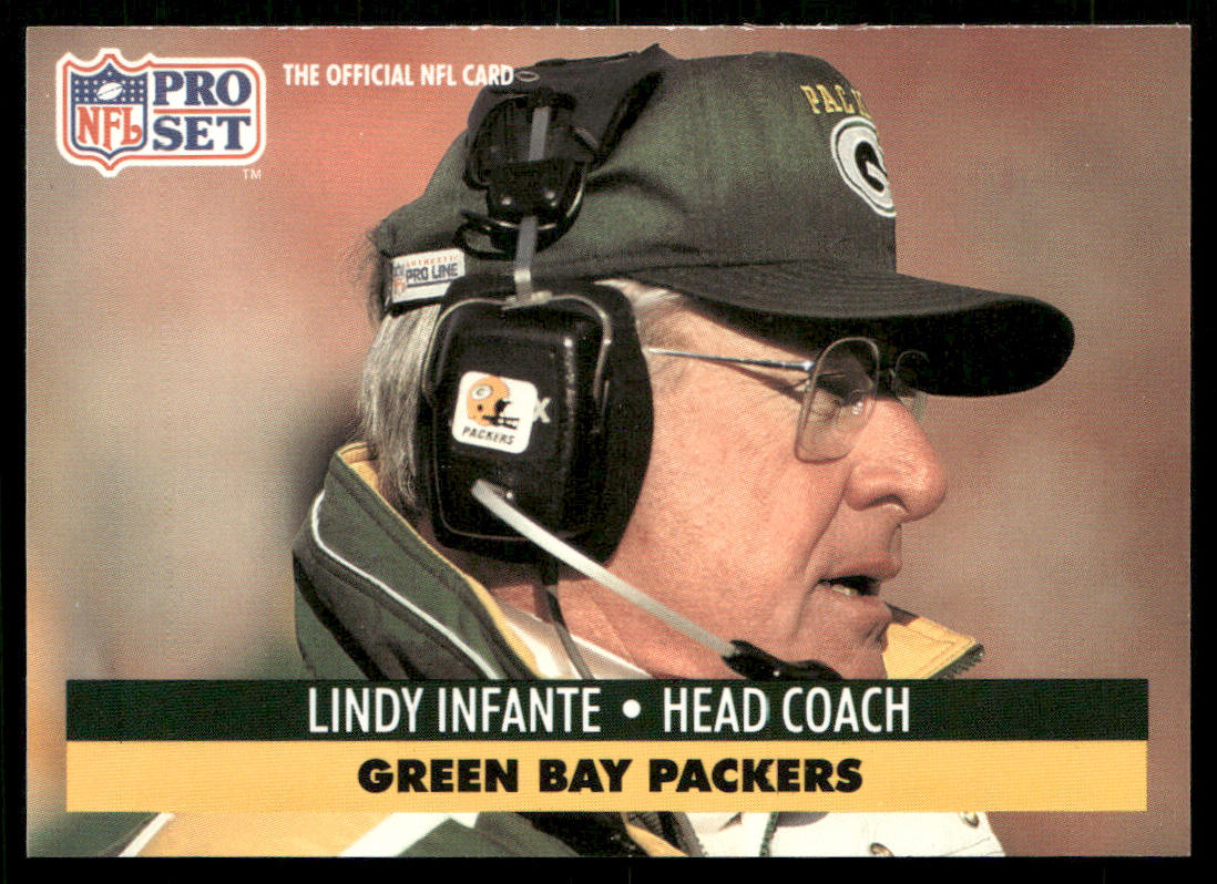 Lindy Infante 1991 Pro Set #162 Green Bay Packers