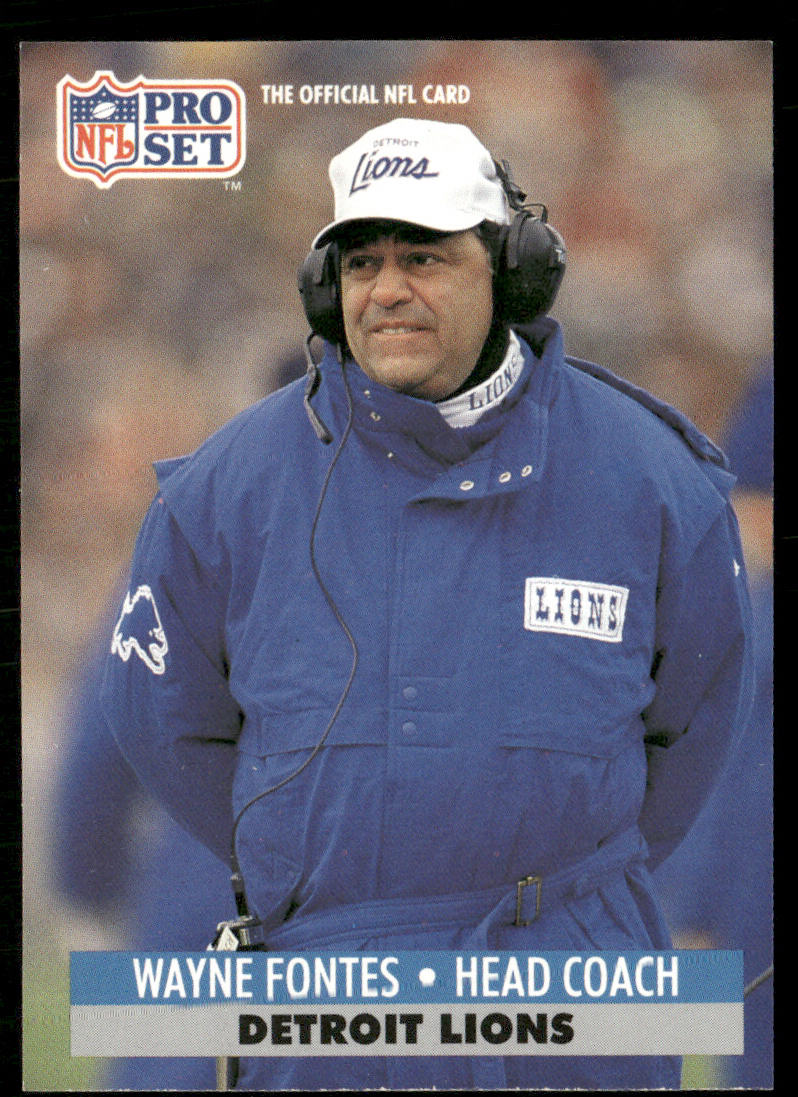 Wayne Fontes 1991 Pro Set #153 Detroit Lions