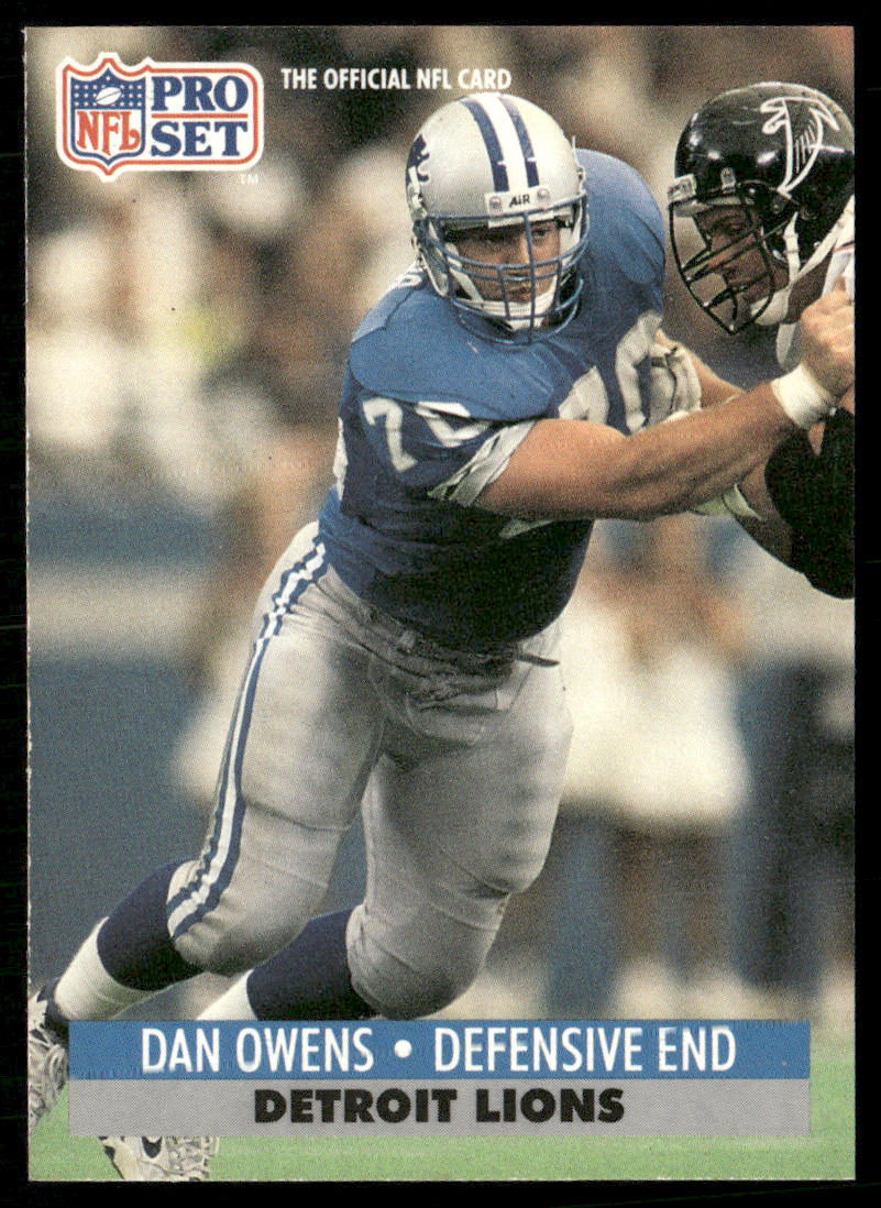 Dan Owens 1991 Pro Set #151 Detroit Lions