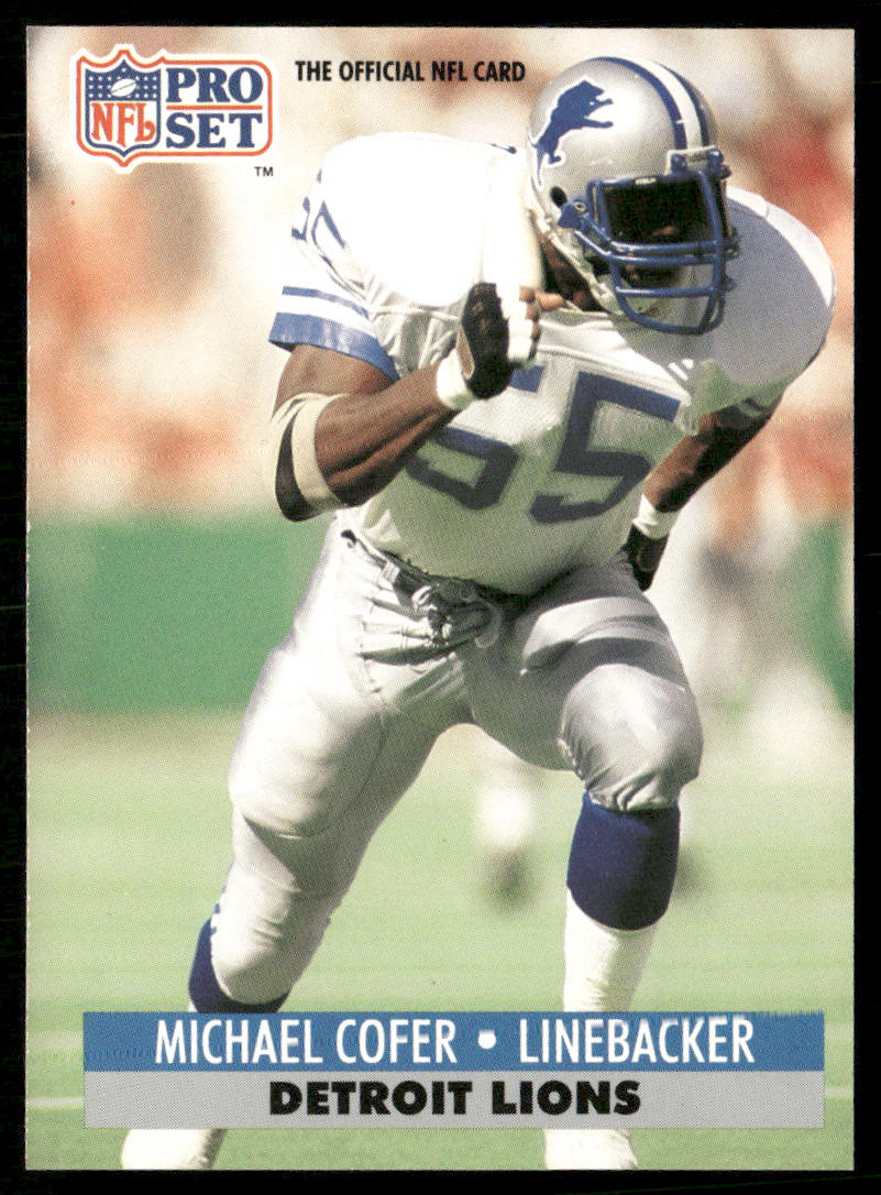 Michael Cofer 1991 Pro Set #150 Detroit Lions