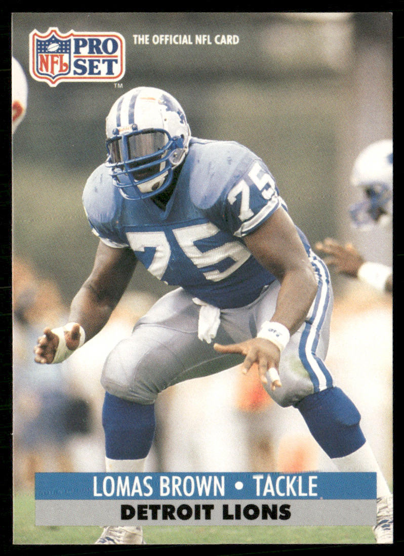 Lomas Brown 1991 Pro Set #148 Detroit Lions