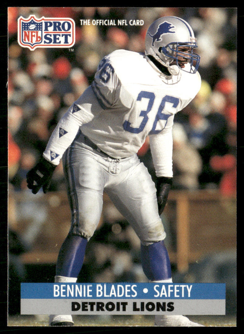 Bennie Blades 1991 Pro Set #147 Detroit Lions