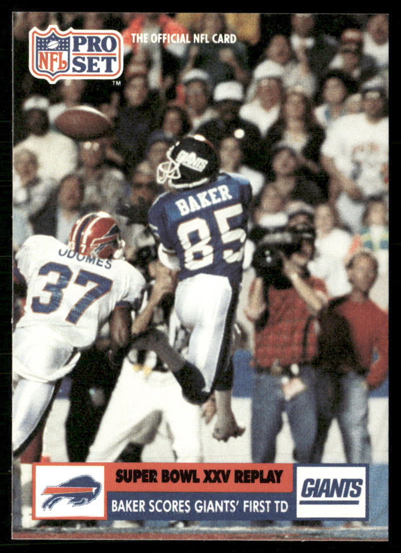 Baker Scores Giants' First 1991 Pro Set #49 New York Giants