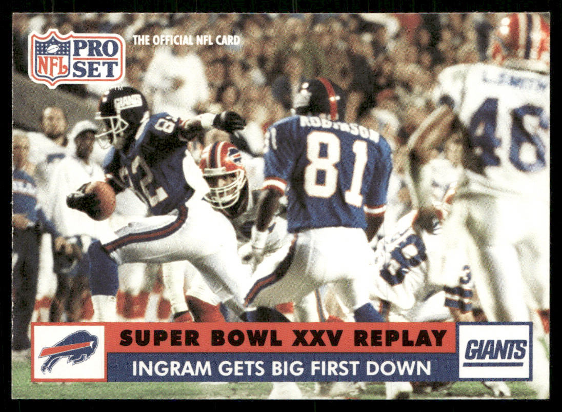 Ingram Gets Big First Down 1991 Pro Set #50 New York Giants