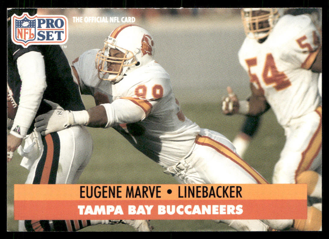 Eugene Marve 1991 Pro Set #312 Tampa Bay Buccaneers