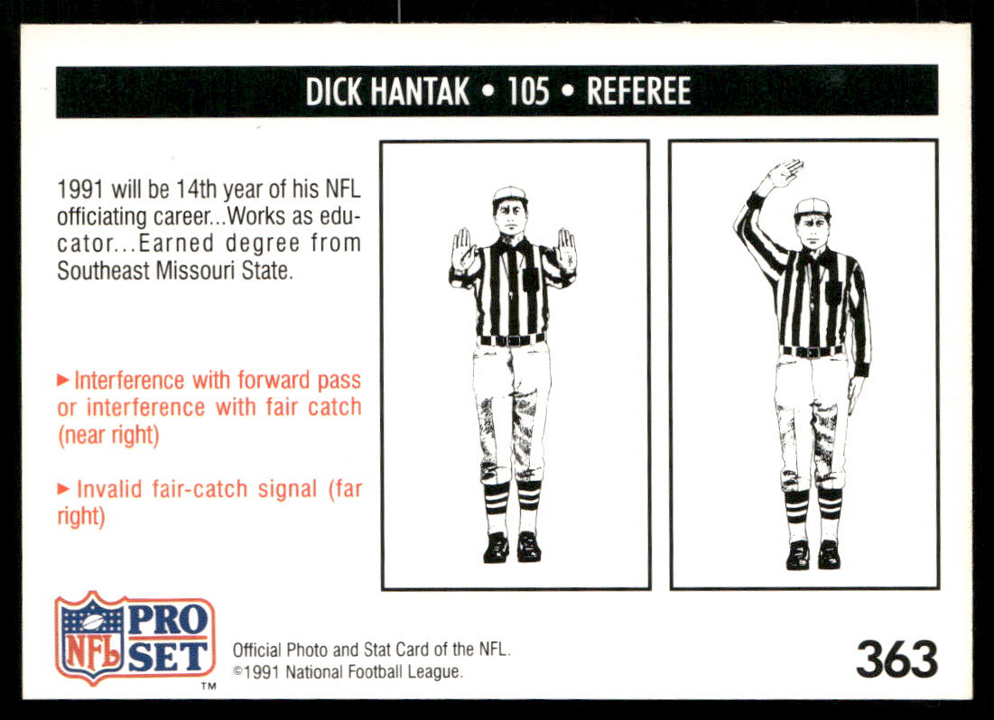 Dick Hantak 1991 Pro Set #363