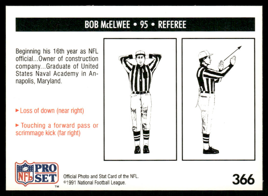 Bob McElwee 1991 Pro Set #366