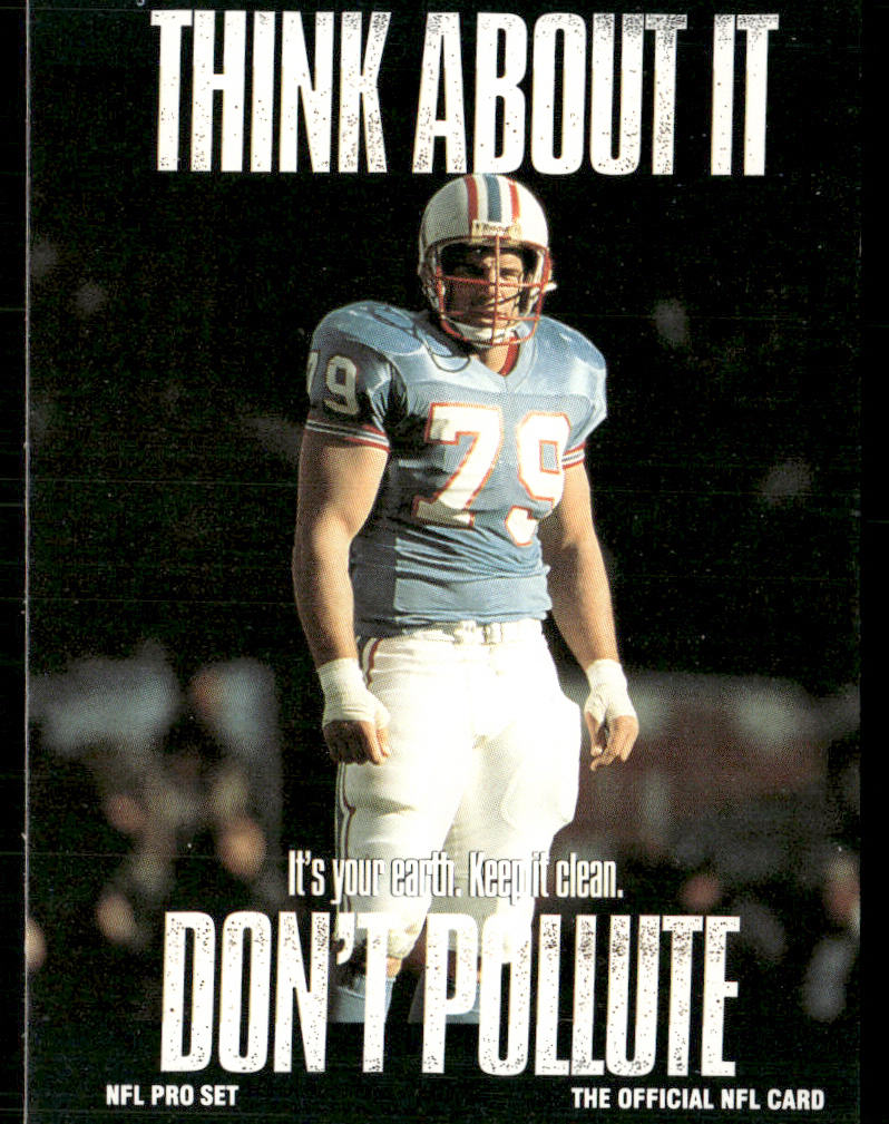 Ray Childress 1991 Pro Set #376a Houston Oilers