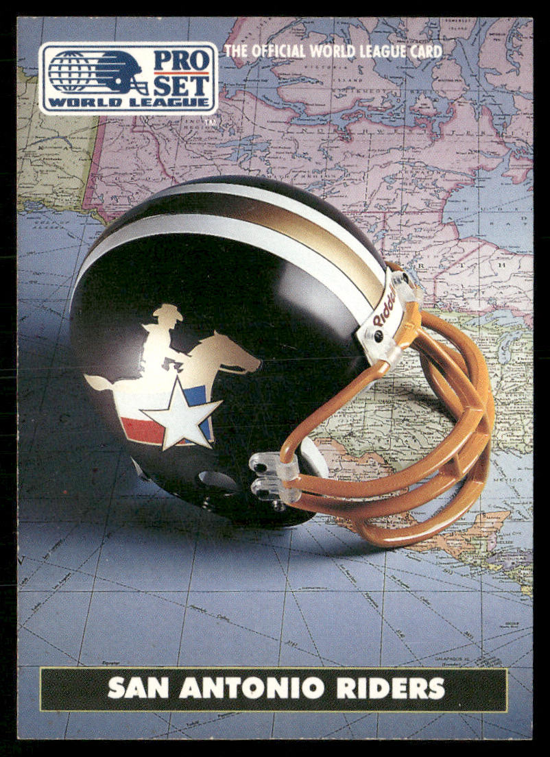 San Antonio Riders 1991 Pro Set WLAF Helmets #10 San Antonio Riders