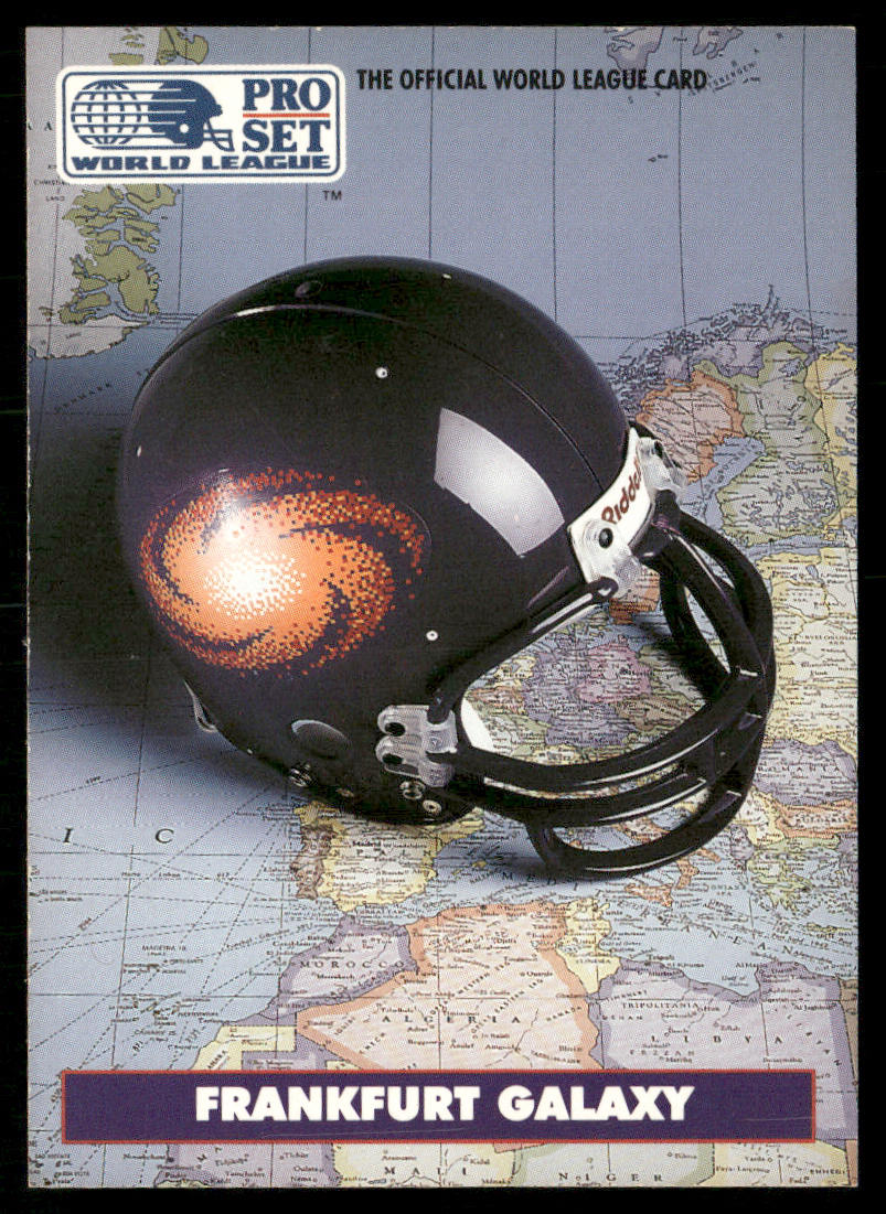 Frankfurt Galaxy 1991 Pro Set WLAF World Bowl Combo #36 Frankfurt Galaxy