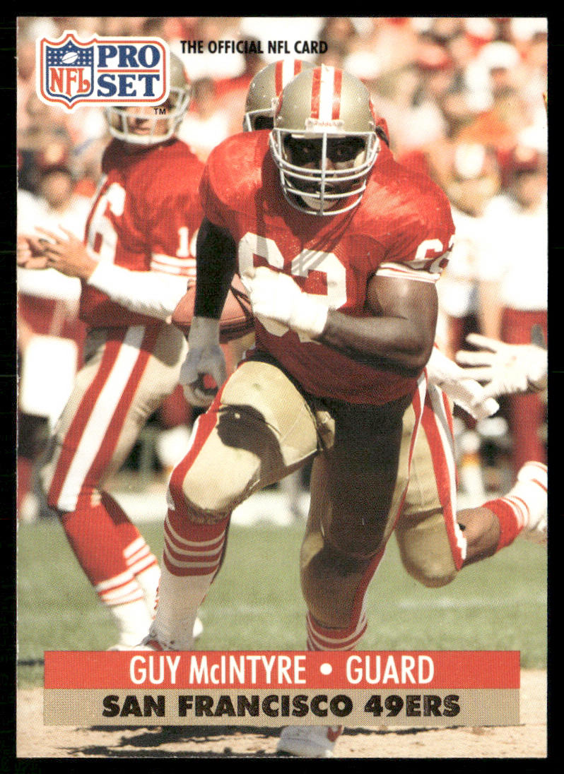 Guy McIntyre 1991 Pro Set #293 San Francisco 49ers