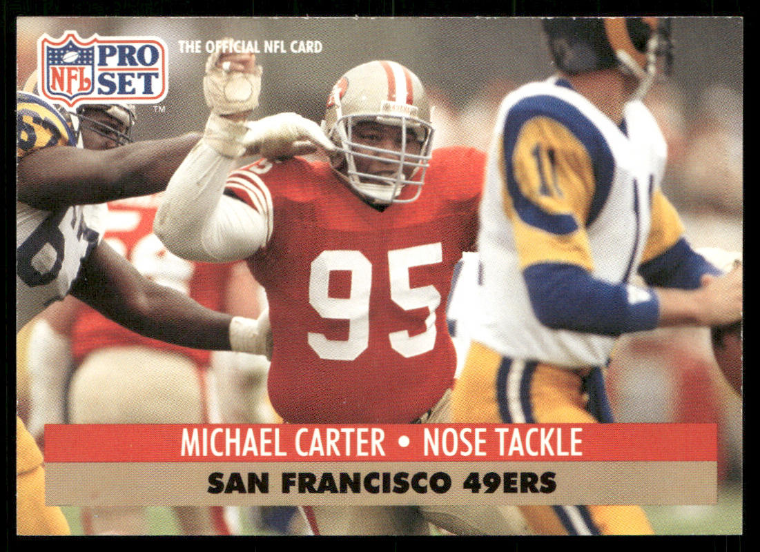 Michael Carter 1991 Pro Set #290 San Francisco 49ers
