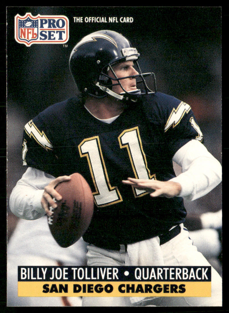Billy Joe Tolliver 1991 Pro Set #287 San Diego Chargers