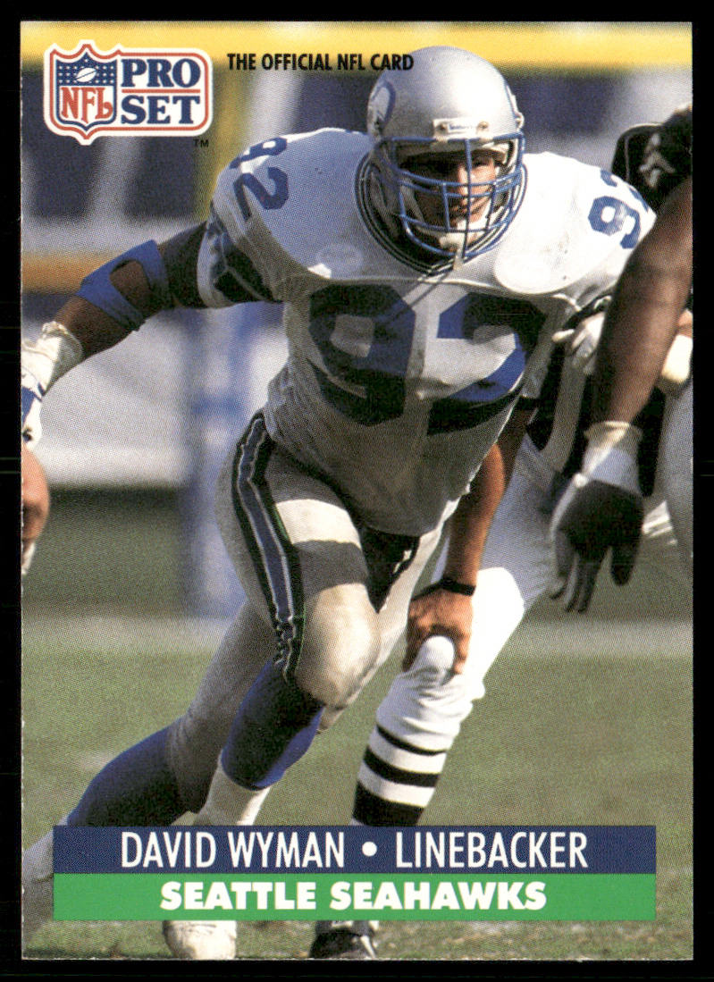 David Wyman 1991 Pro Set #305 Seattle Seahawks