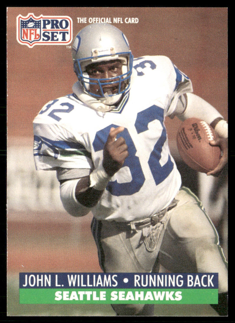 John L. Williams 1991 Pro Set #304 Seattle Seahawks