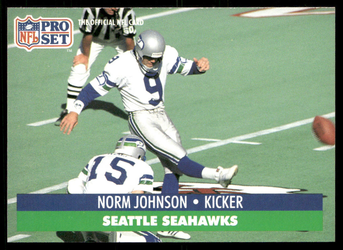 Norm Johnson 1991 Pro Set #300 Seattle Seahawks