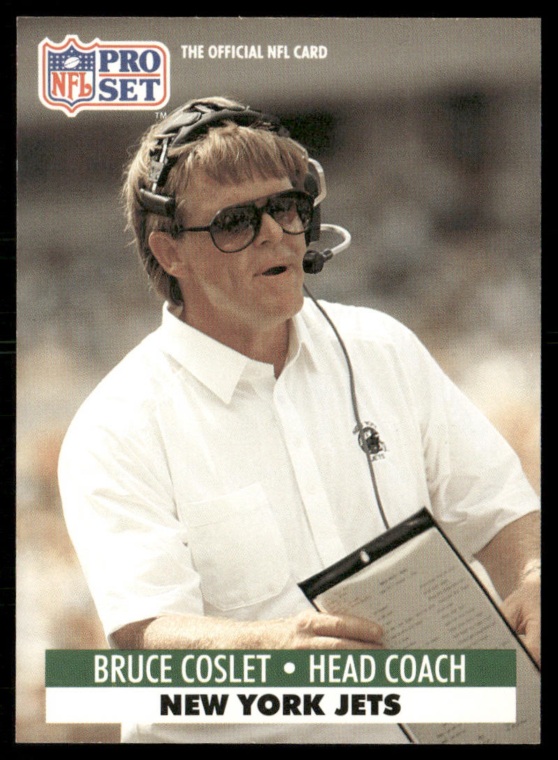 Bruce Coslet 1991 Pro Set #252 New York Jets