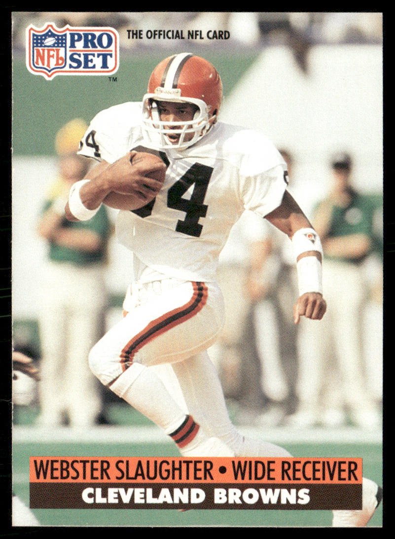 Webster Slaughter 1991 Pro Set #125a Cleveland Browns