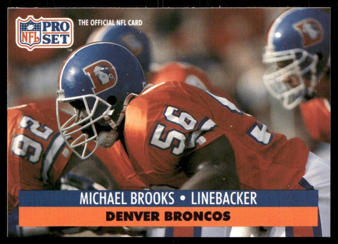 Michael Brooks 1991 Pro Set #137 Denver Broncos