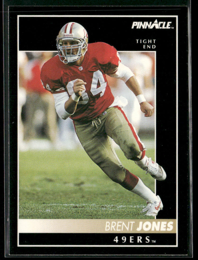 Brent Jones 1992 Pinnacle #297 San Francisco 49ers