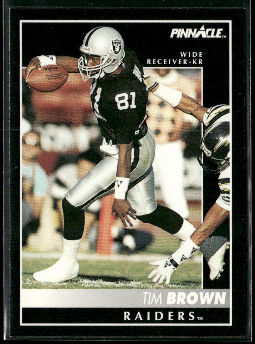 Tim Brown 1992 Pinnacle #67 Los Angeles Raiders