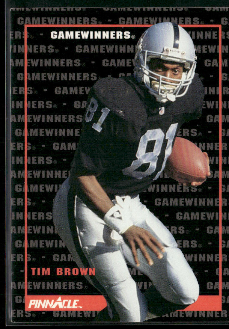 Tim Brown 1992 Pinnacle #342 Los Angeles Raiders