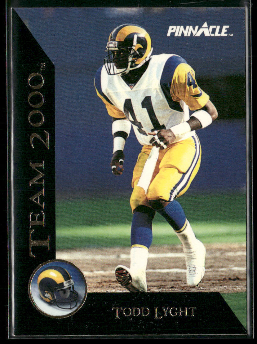Todd Lyght 1992 Pinnacle Team 2000 #30 Los Angeles Rams