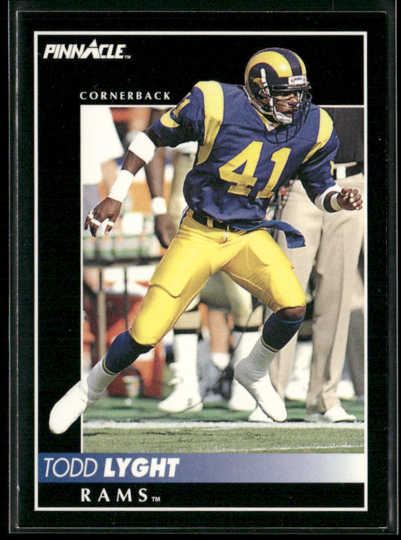Todd Lyght 1992 Pinnacle #108 Los Angeles Rams