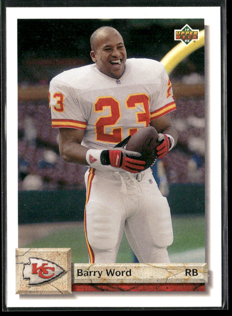 Barry Word 1992 Upper Deck #380 Kansas City Chiefs