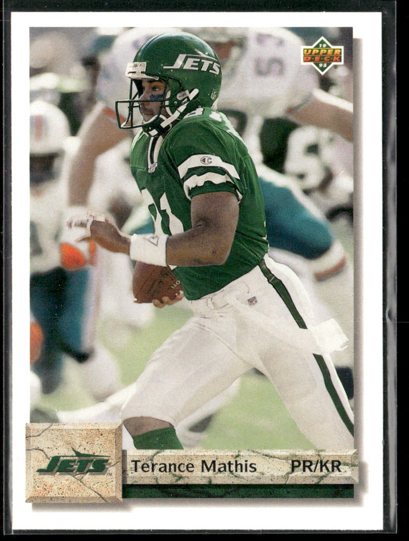 Terance Mathis 1992 Upper Deck #160 New York Jets