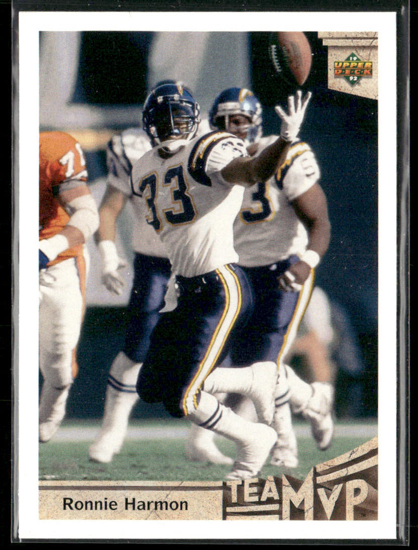 Ronnie Harmon 1992 Upper Deck #358 San Diego Chargers