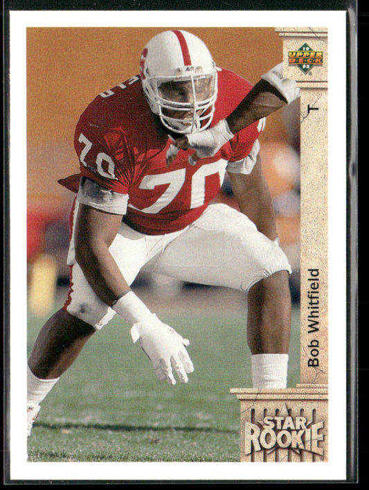 Bob Whitfield 1992 Upper Deck #27 RC Atlanta Falcons