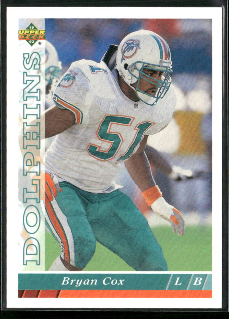 Bryan Cox 1993 Upper Deck #347 Miami Dolphins