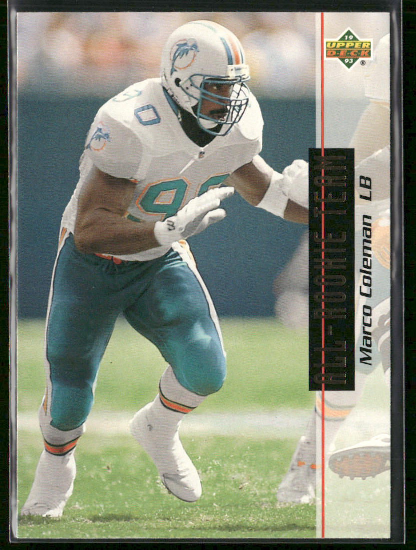 Marco Coleman 1993 Upper Deck #45 Miami Dolphins