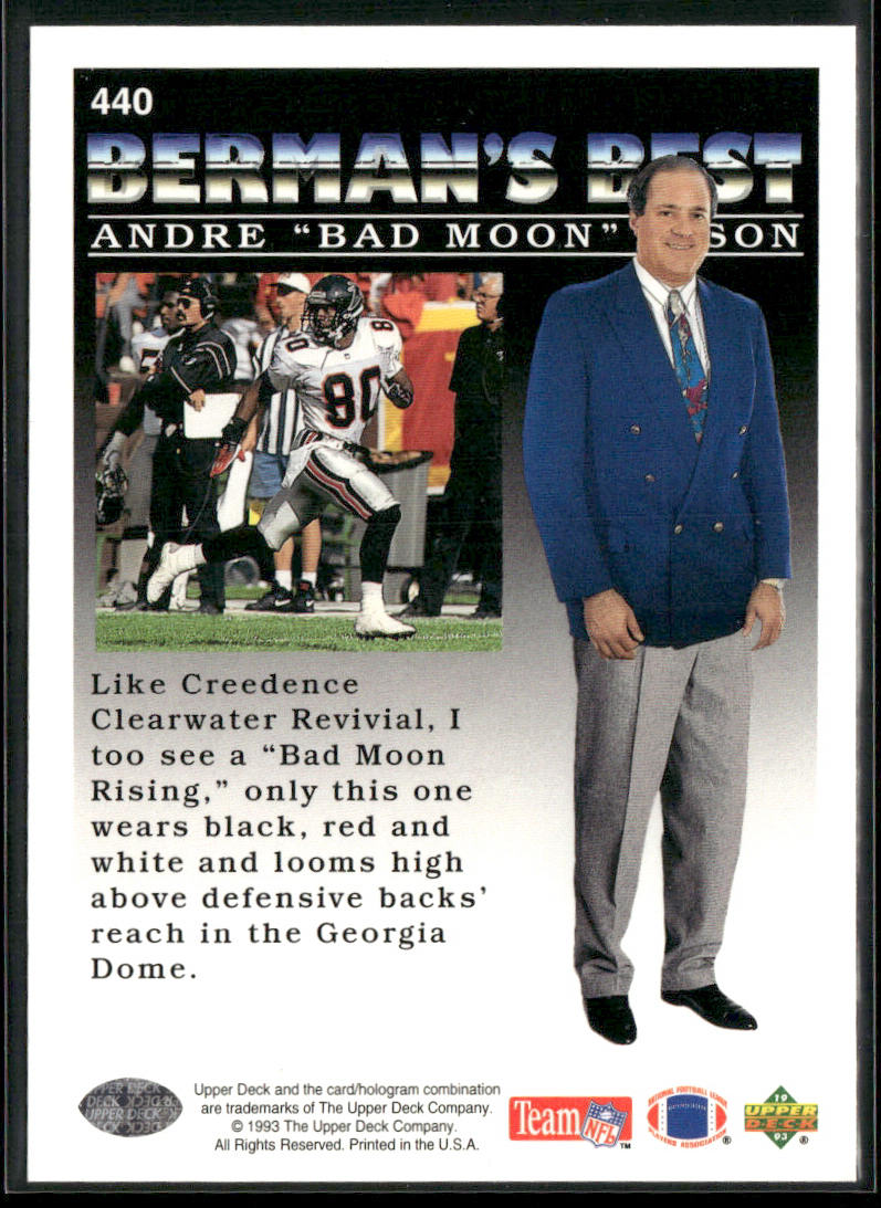 Andre "Bad Moon" Rison 1993 Upper Deck #440 Atlanta Falcons