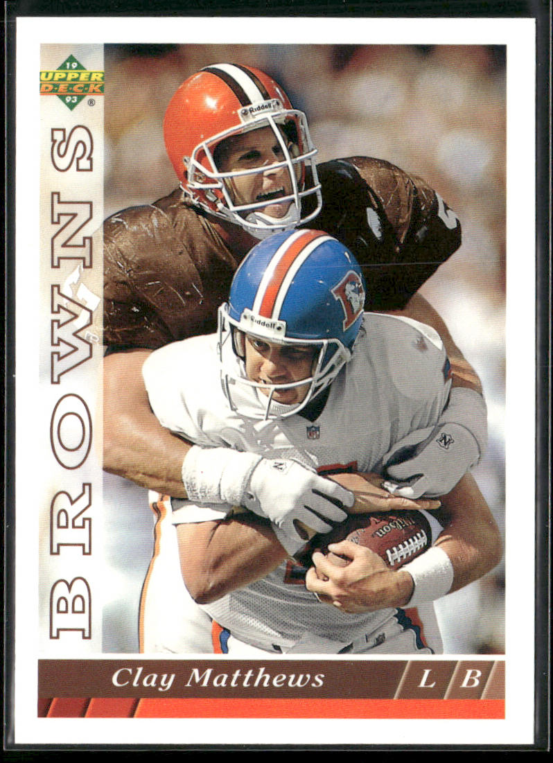 Clay Matthews 1993 Upper Deck #193 Cleveland Browns