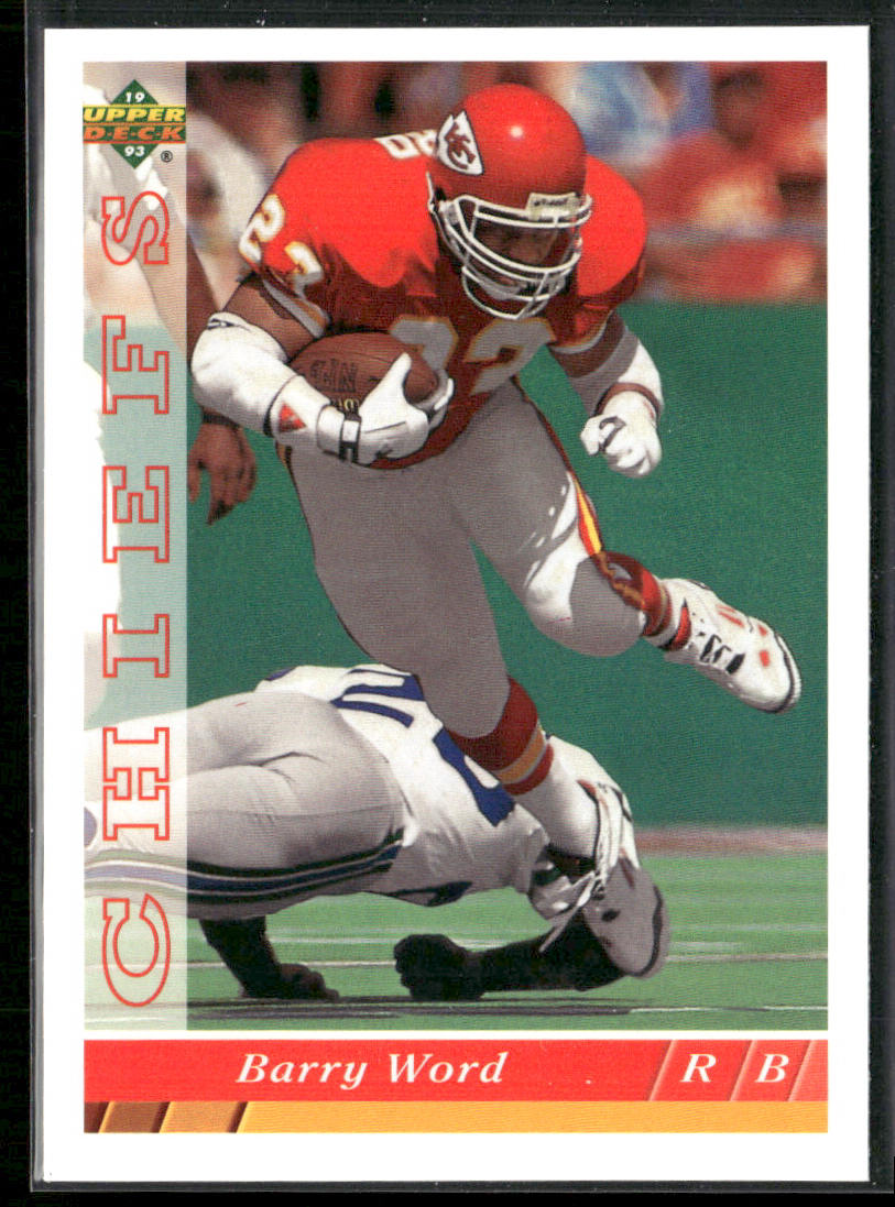 Barry Word 1993 Upper Deck #333 Kansas City Chiefs
