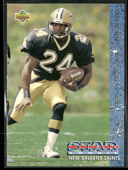 Derek Brown 1993 Upper Deck #19 RC New Orleans Saints