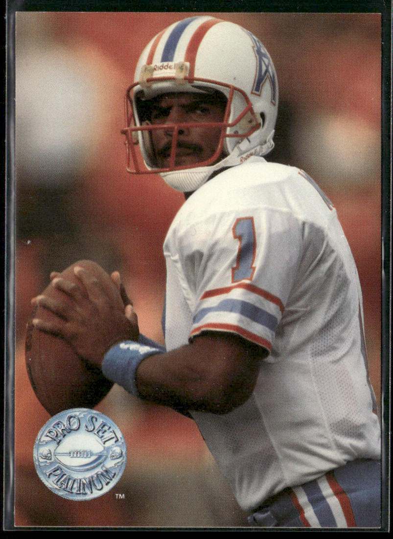 Warren Moon 1991 Pro Set Platinum #138 Houston Oilers