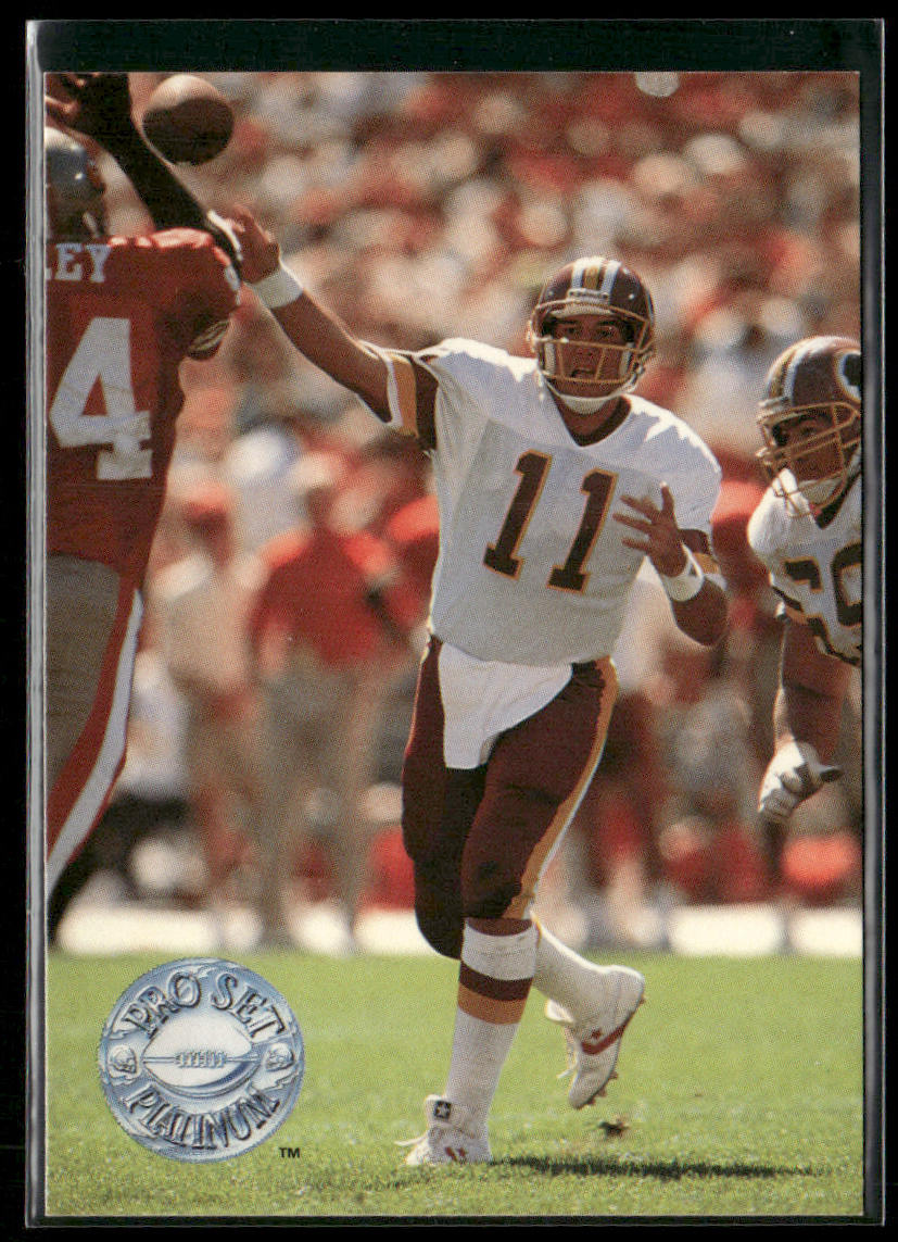 Mark Rypien 1991 Pro Set Platinum #126 Washington Redskins