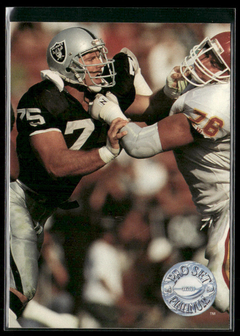Howie Long 1991 Pro Set Platinum #54 Los Angeles Raiders