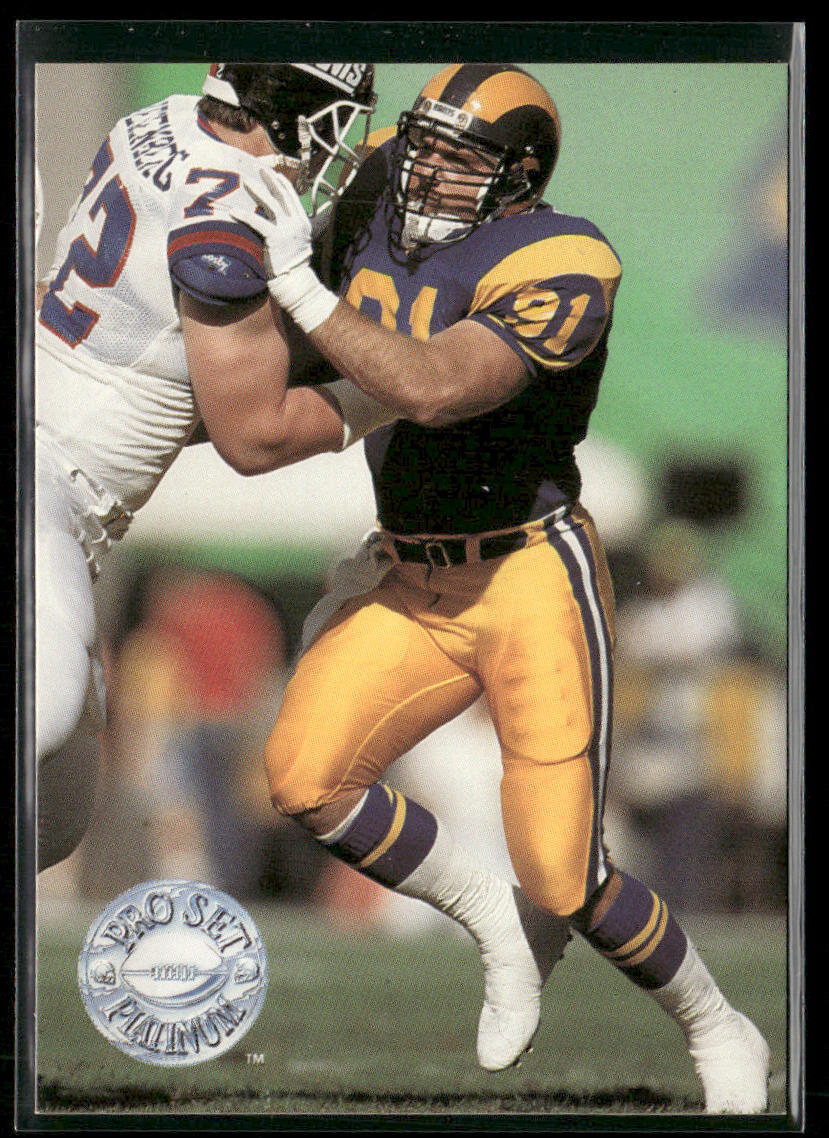 Kevin Greene 1991 Pro Set Platinum #216 Los Angeles Rams
