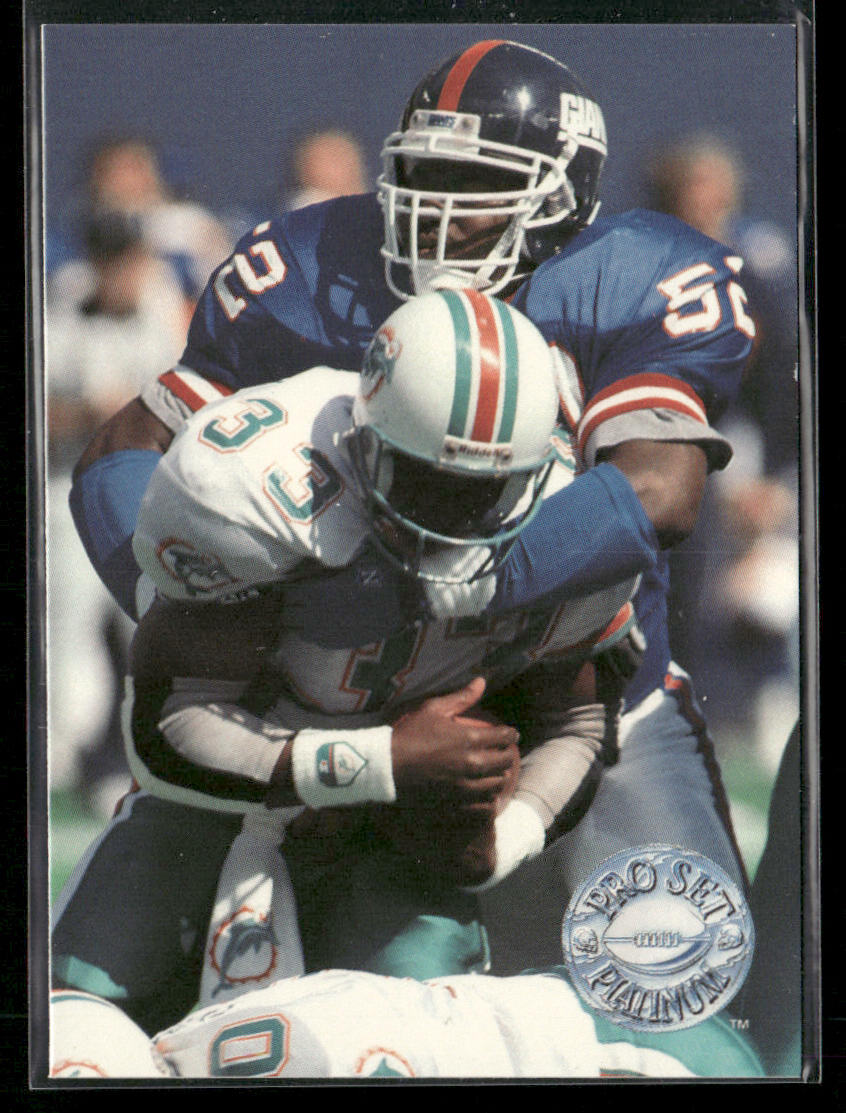 Pepper Johnson 1991 Pro Set Platinum #82 New York Giants