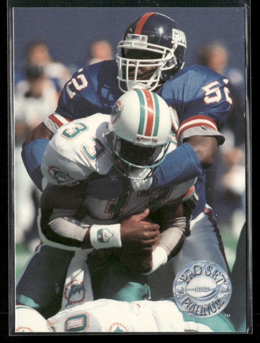 Pepper Johnson 1991 Pro Set Platinum #82 New York Giants